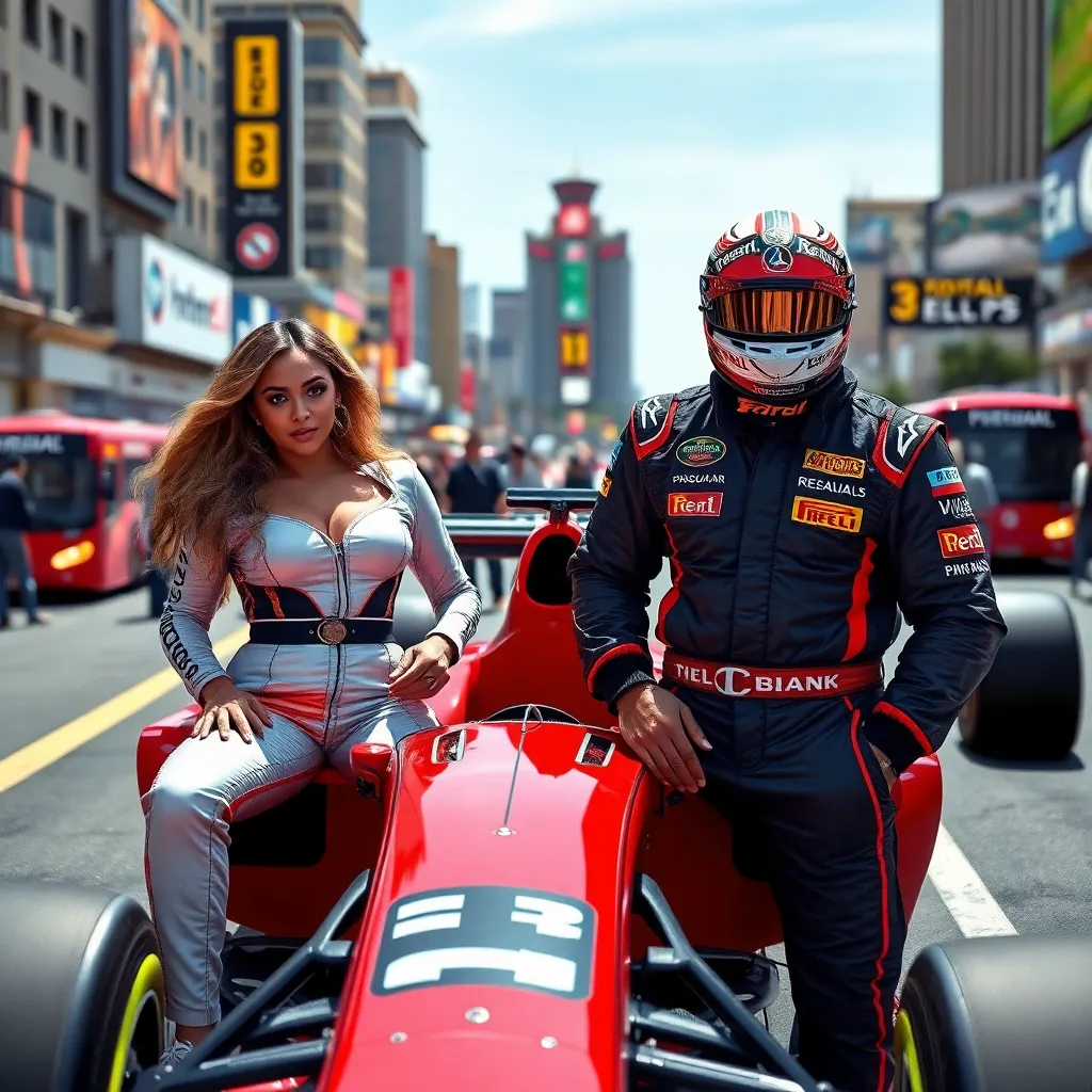 Beyoncé & Jay-Z Rev Up Vegas F1 in Stunning Racing Gear