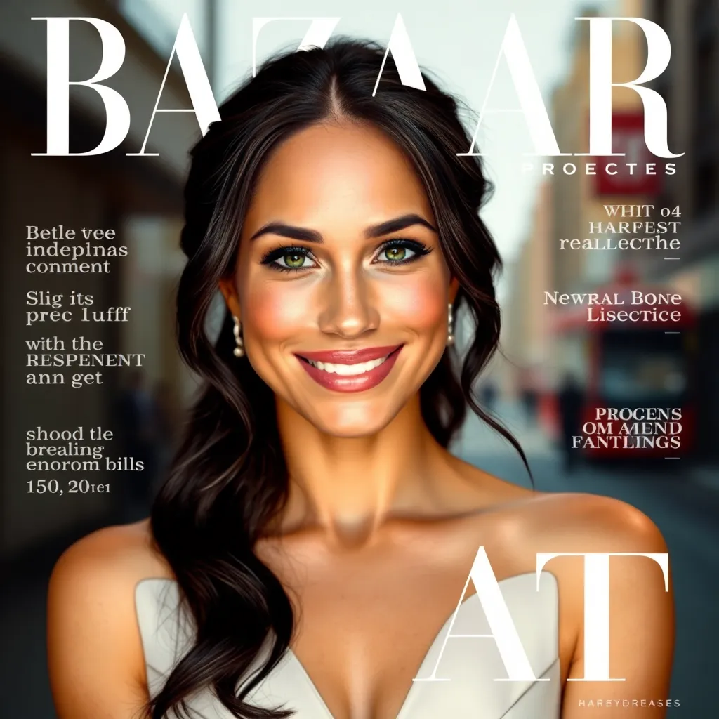 Meghan Markle Dazzles on Harper's Bazaar Art Issue Cover