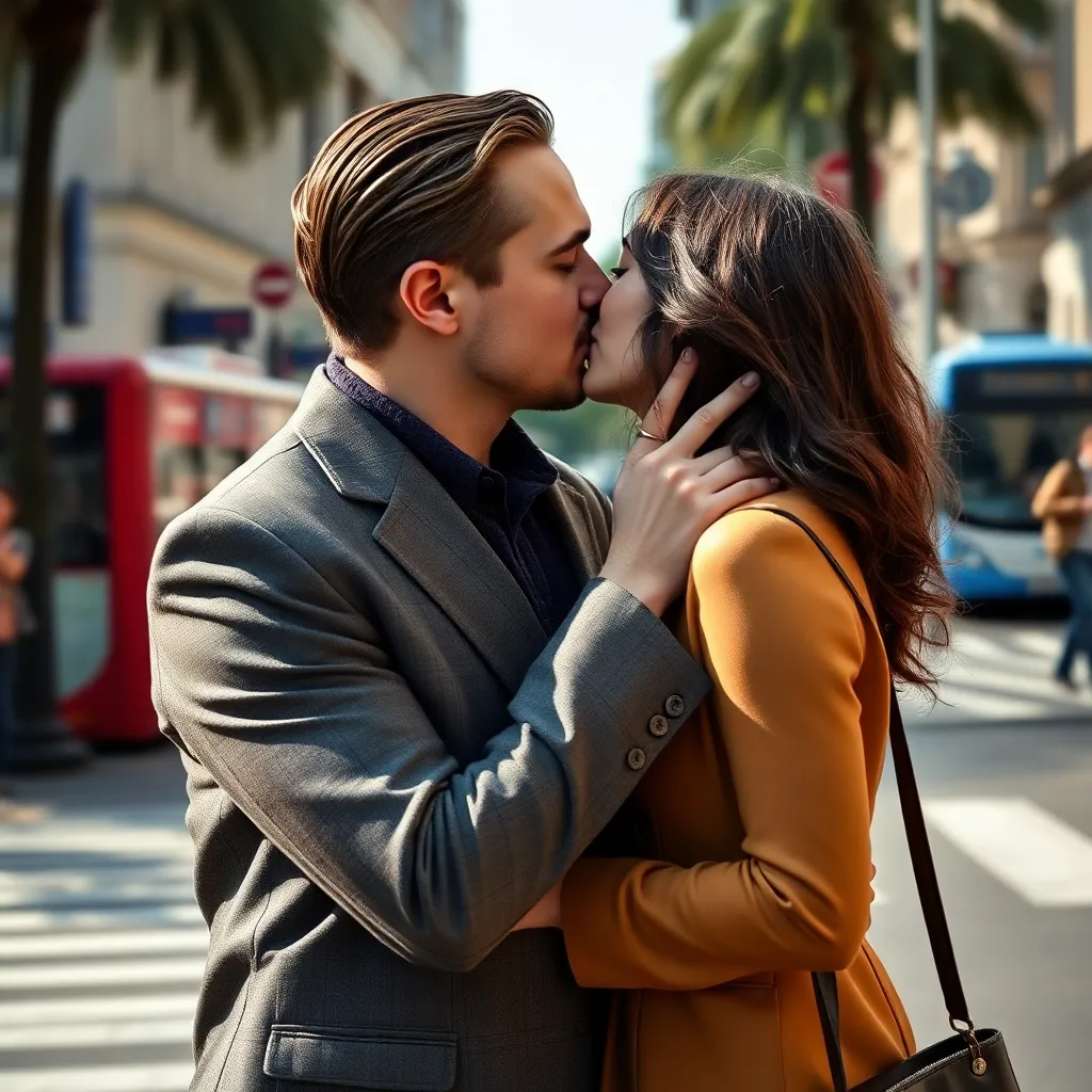 Leo DiCaprio & Vittoria Ceretti's Sweet Kiss: A Rare PDA Moment